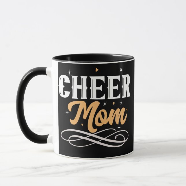 Cheer Mamma Cheerledare Mamma Woman Cheerlead Mugg (Vänster)