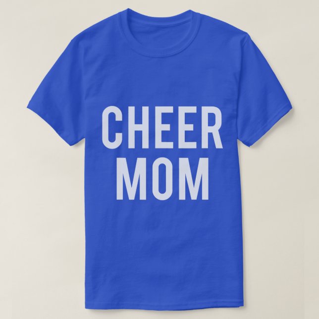 Cheer Mamma Cute Slogan tryckt T Shirt (Design framsida)