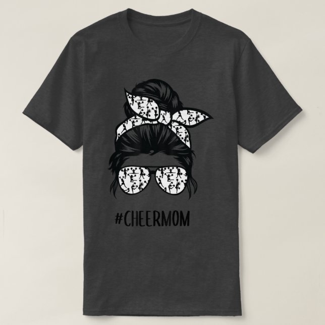 Cheer Mamma-soppa, hårglasögon CheerLeader T Shirt (Design framsida)