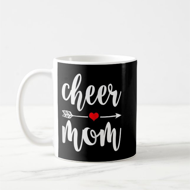 Cheer Mamma Underbar Mor CheerLedare Gift Kaffemugg (Vänster)