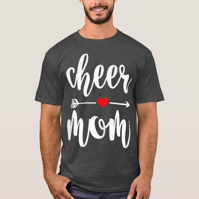Cheer Mamma Underbar Mor CheerLedare Gift T Shirt (Framsida)