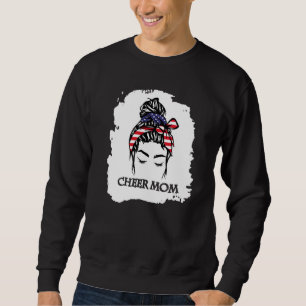Cheer Mamma USA flagga 1 Lång Ärmad Tröja