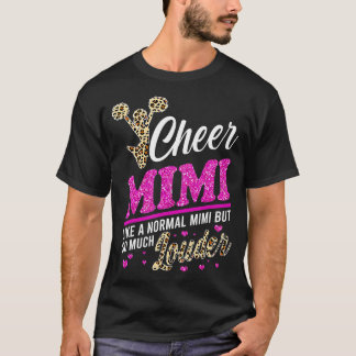 Cheer Mimi Biggest Fläkt Leopard Print and Pom Pom T Shirt