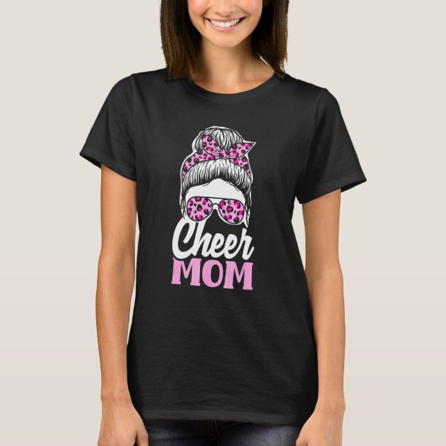 Cheer Mom Cheerleading Mom   Cheerleader Mom T Shirt (Framsida)