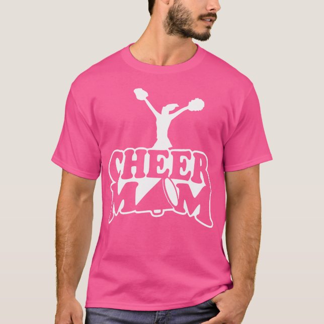 Cheer Mom Cheerleading Mother For Women T Shirt (Framsida)