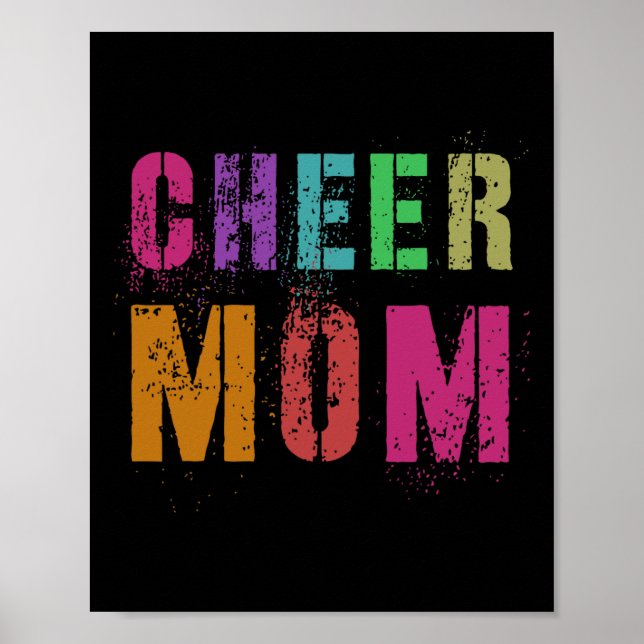 Cheer Mom Cheerleading Team Cheerleader Squad  Poster (Framsidan)
