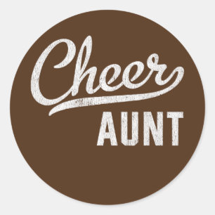 Cheer Moster Proud Cheerledande Cheerledare Moster Runt Klistermärke