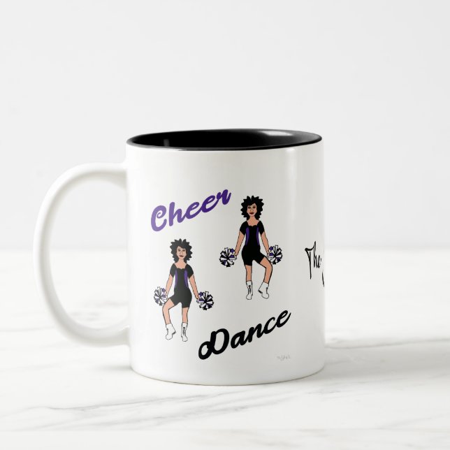Cheer Mugg Black Lila (Vänster)