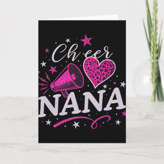 Cheer Nana For Mother's Day Cheerleader Grandma Pr Kort
