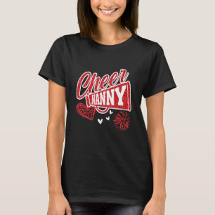 Cheer Nanny Biggest Fläkt Leopard Print and Pom Po T Shirt