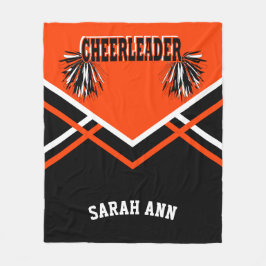 Cheer Orange 📣 CheerLedare Outfit Stil Fleecefilt