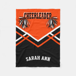 Cheer Orange 📣 CheerLedare Outfit Stil Fleecefilt
