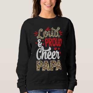 Cheer Pappa Biggest Fläkt Leopard Print and Pom Po T Shirt