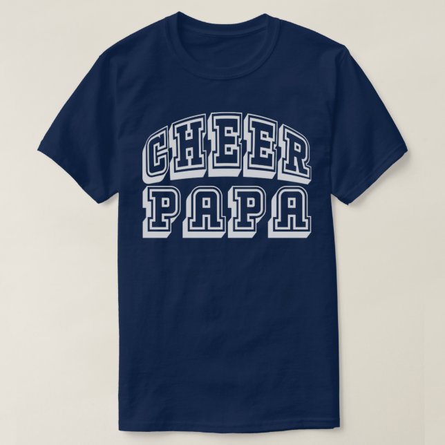 Cheer Pappa för proud Cheermanager Grandpa T Shirt (Design framsida)