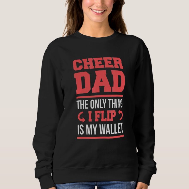 Cheer Pappa Funny Flip Wallet T Shirt (Framsida)