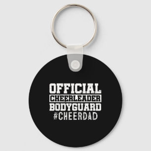 Cheer Pappa Funny Pappa Officiell Cheerledare Body Nyckelring
