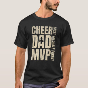 Cheer Pappa MVP Cheerlead Far's Day Cheerleade T Shirt