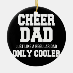Cheer Pappa, precis som en vanlig Pappa-kylare Julgransprydnad Keramik