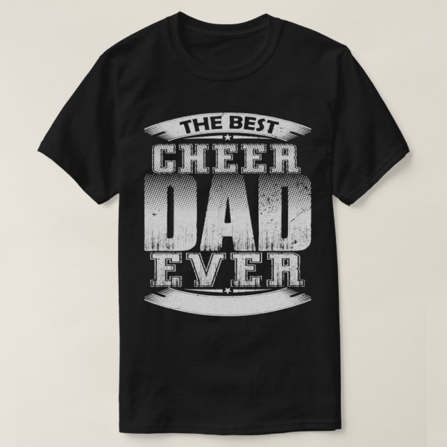 Cheer Pappa proud Cheerledande Pappa T Shirt (Design framsida)