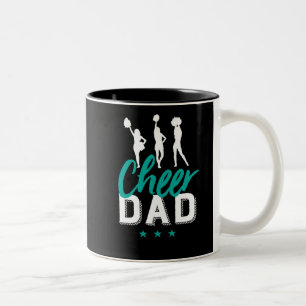 Cheer Pappa Proud Far av Cheerledare Daughn Två-Tonad Mugg