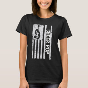 Cheer Pop, Cheerleadin, USA, Flagga T Shirt