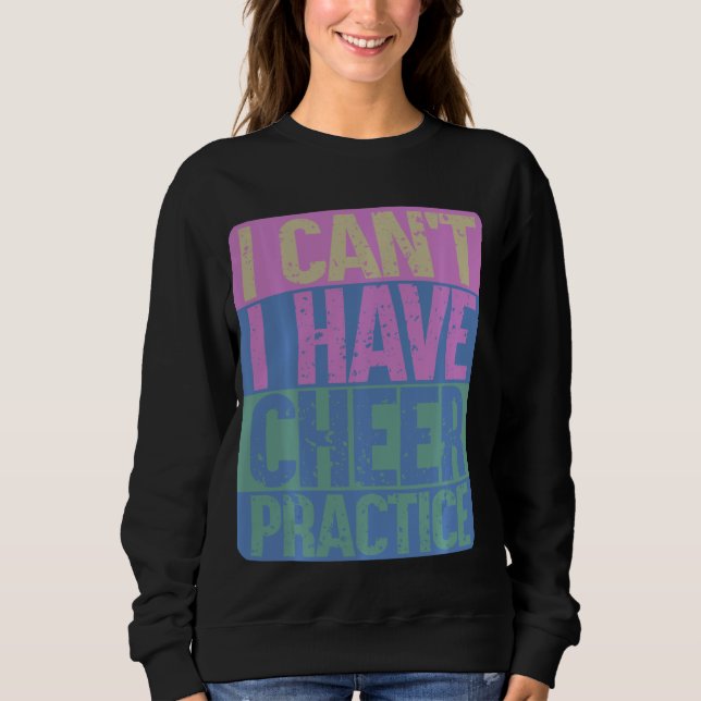 Cheer Practice Cheerlead Distress T Shirt (Framsida)