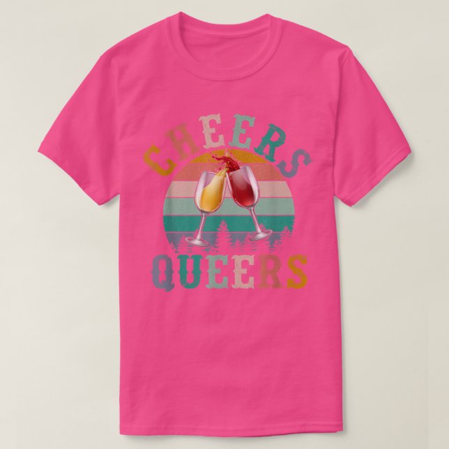 Cheer Queers T Shirt (Design framsida)