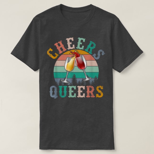 Cheer Queers T Shirt (Design framsida)
