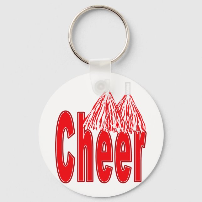 Cheer Red Keychain Nyckelring (Framsida)