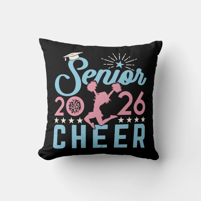 Cheer Senior 2026 Graduating CheerLedare Kudde (Framsida)