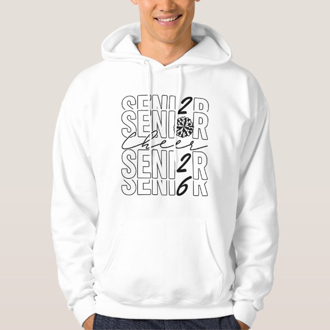 Cheer Senior 2026 Men Hoodie (Framsida)