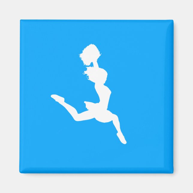Cheer Silhouette Magnet Blue (Framsidan)