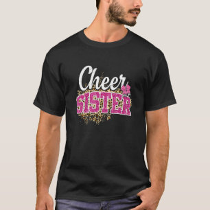 Cheer Sister Biggest Fläkt Leopard Print and Pom P T Shirt