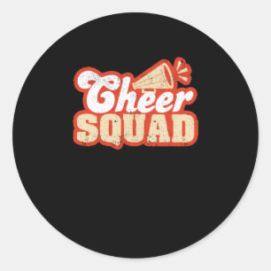 Cheer Squad Cheerlead Funny CheerLeader Team Runt Klistermärke