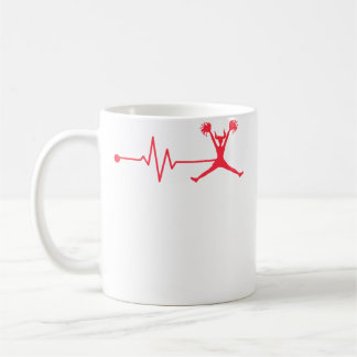 Cheer Squad Cheerleader Hjärtbeat Hurrarop Hurrand Kaffemugg