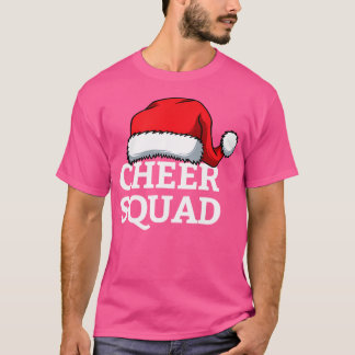 Cheer Squad Christmas Santa Cheerleading Matching  T Shirt
