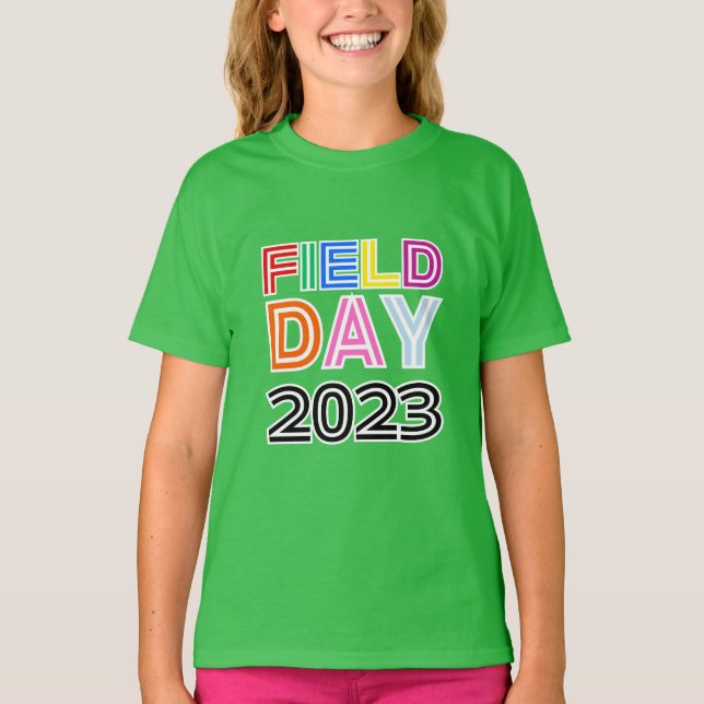 Cheer Squad för student-färg-teamet i fält T Shirt (Framsida)