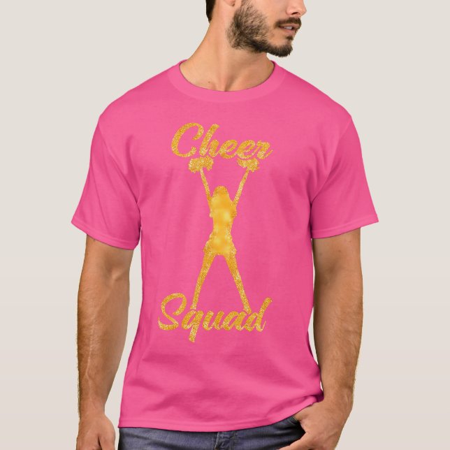 Cheer Squad Söt Cheerleading Flicka T Shirt (Framsida)