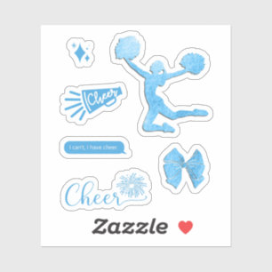 Cheer Sticker Pack, Cheerledare Klistermärken