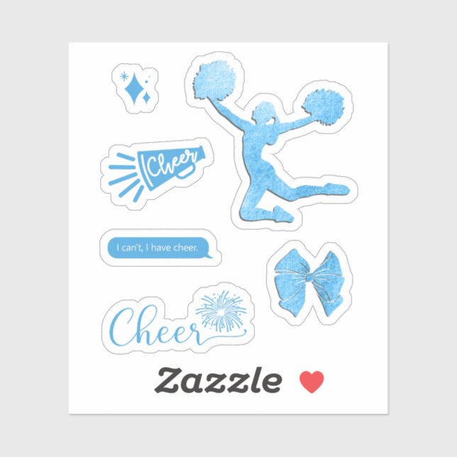 Cheer Sticker Pack, Cheerledare Klistermärken (Ark)