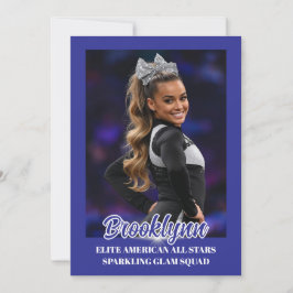 Cheer Team Cheerleader Signature Cards Inbjudningar