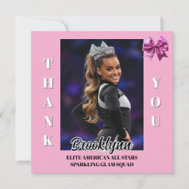 Cheer Team Cheerleader Thank You Cards Tack Kort