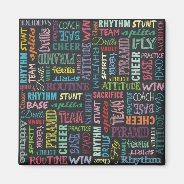 Cheer Terms on Chalkboard Magnet (Framsidan)