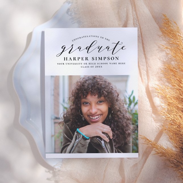 Cheer | Terracotta Photo Studenten annons Inbjudningar (Skapare uppladdad)