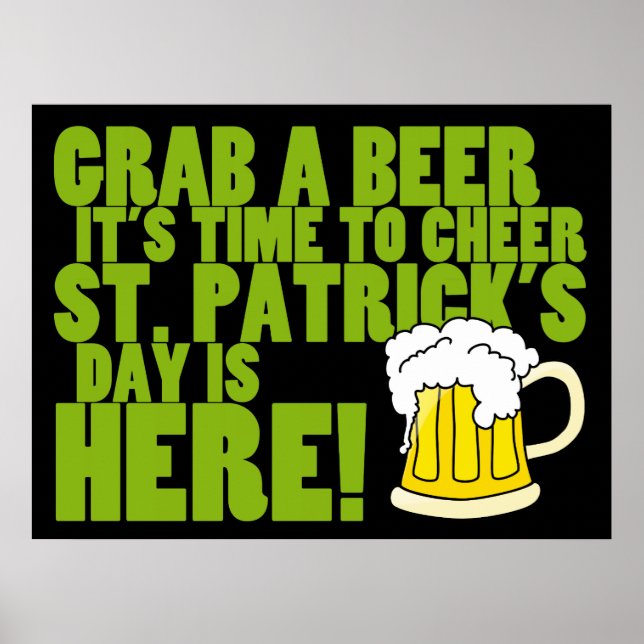 Cheer till St. Patrick's Day Poster (Framsidan)