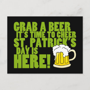 Cheer till St. Patrick's Day Vykort
