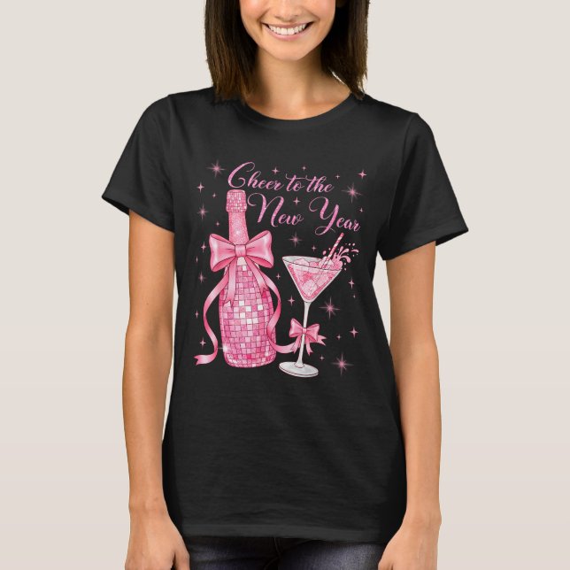 Cheer To The New Year Happy New Year 2026 Countdow T Shirt (Framsida)