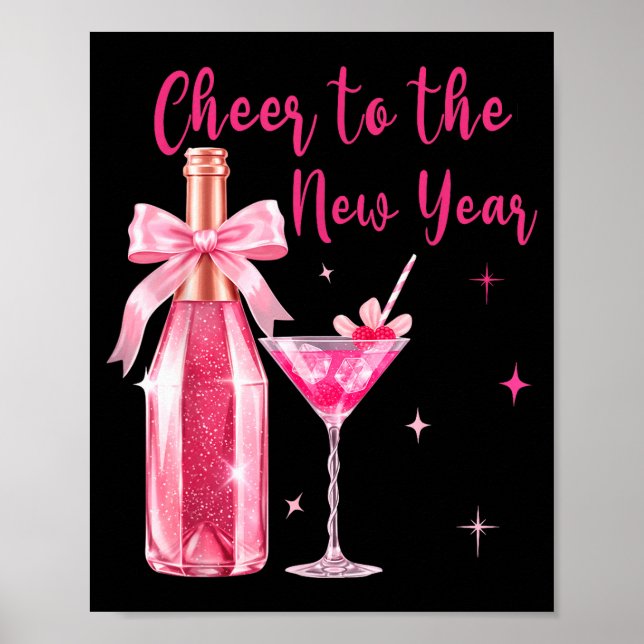 Cheer To The New Year Happy New Year 2026 Party Gi Poster (Framsidan)