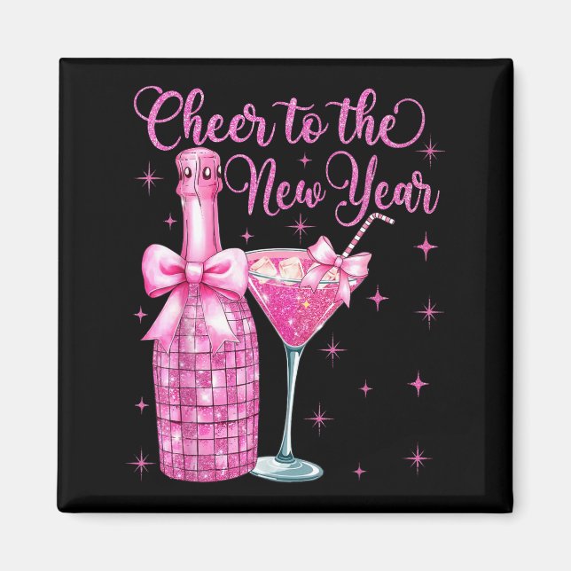 Cheer To The New Year Happy New Year 2026 Party  Magnet (Framsidan)