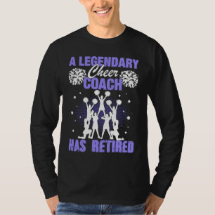Cheer-tränare Pensionerad Cheerleading Glädjestrål T Shirt